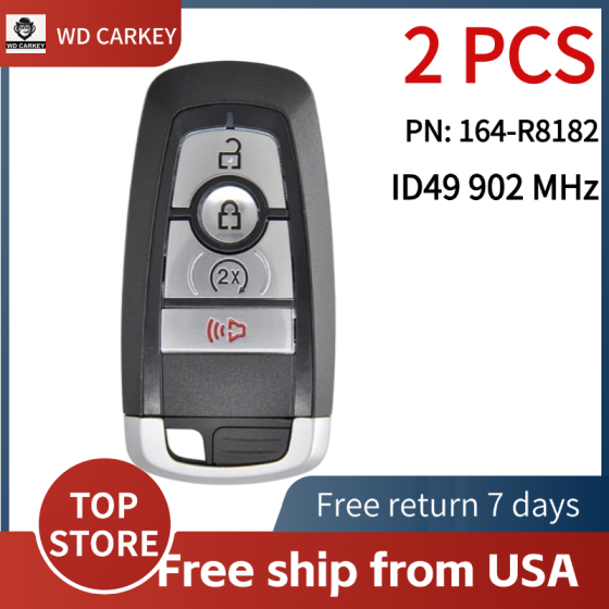2017-2022 Ford Edge Ranger / 4-Button Smart Key / PN: 164-R8182 / M3N-A2C931426   902 MHz